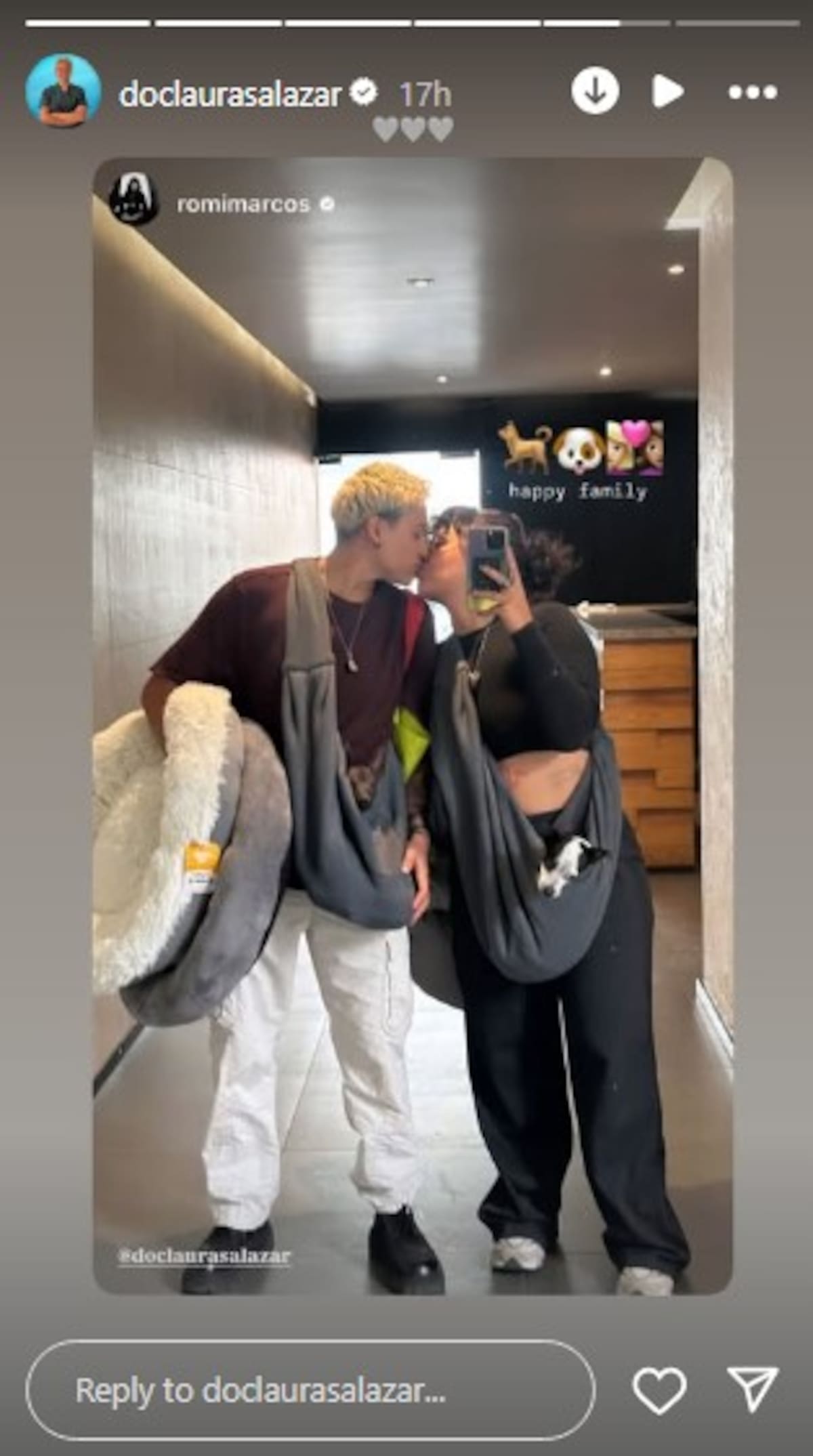 Romina comparte a Laura en sus redes sociales / Instagram: @romimarcos