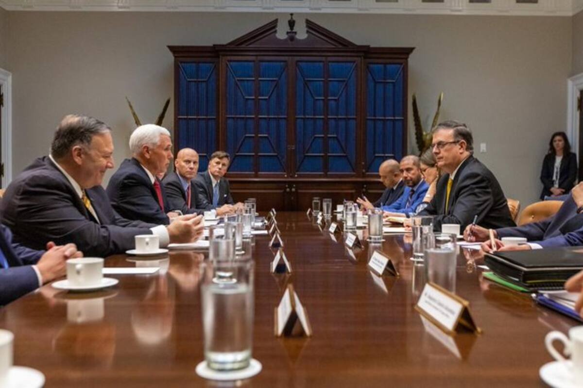 Estos temas trató Marcelo Ebrard con Mike Pence en EU