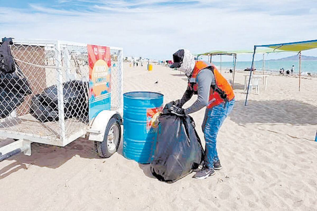 Impulsa Servicios Públicos acciones de reciclaje en Bahía de Kino