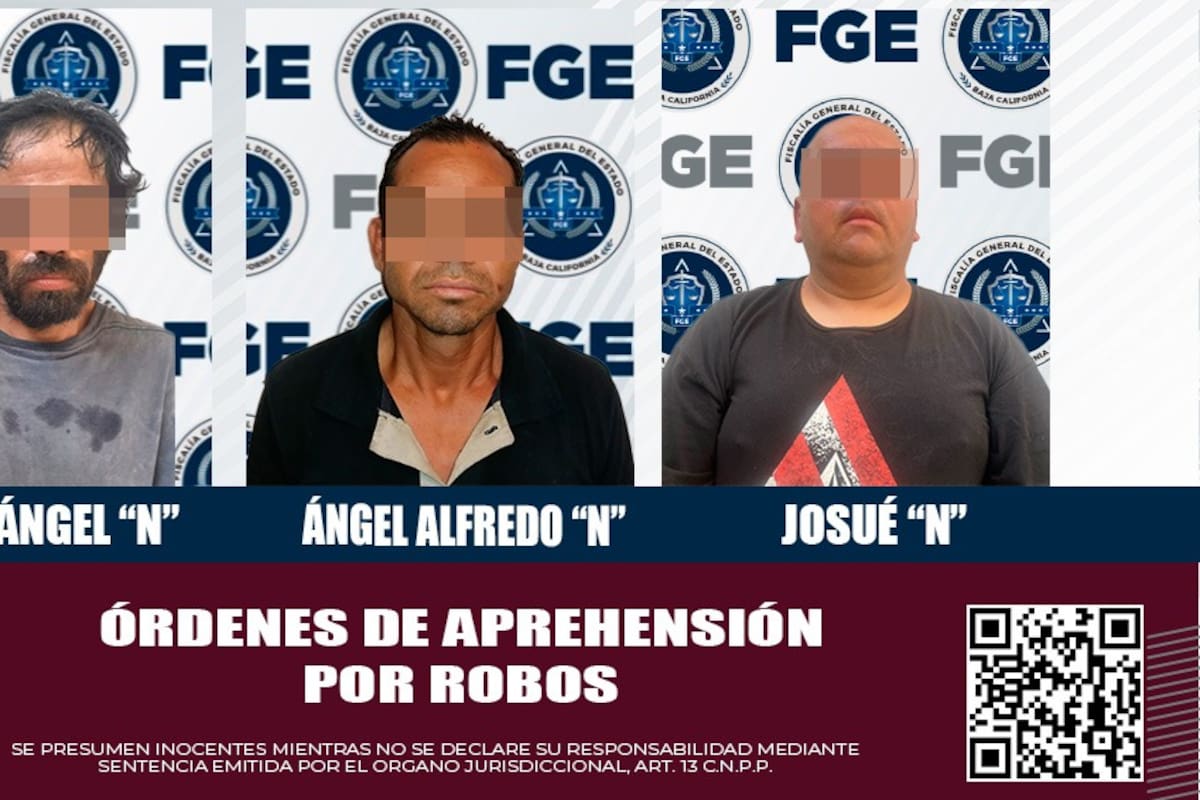 Capturan a prófugos de robos