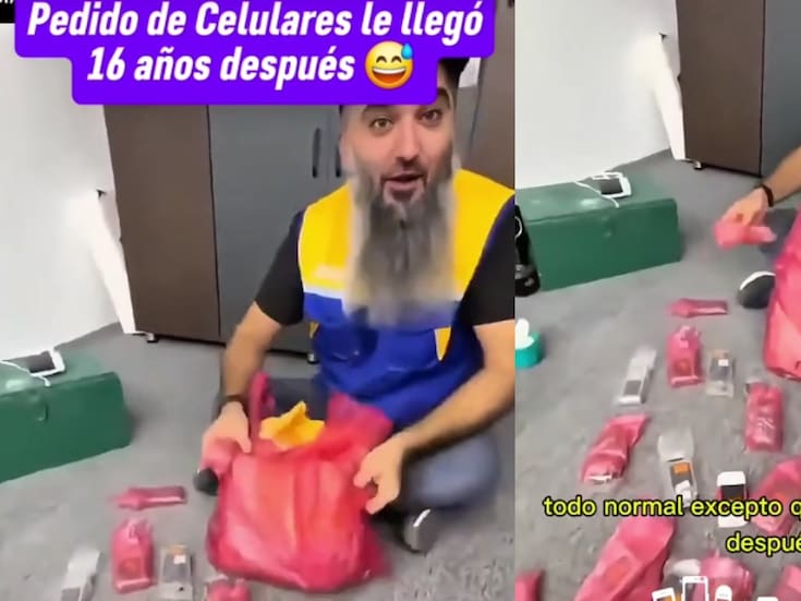 Hombre recibe un pedido de celulares… 16 años después