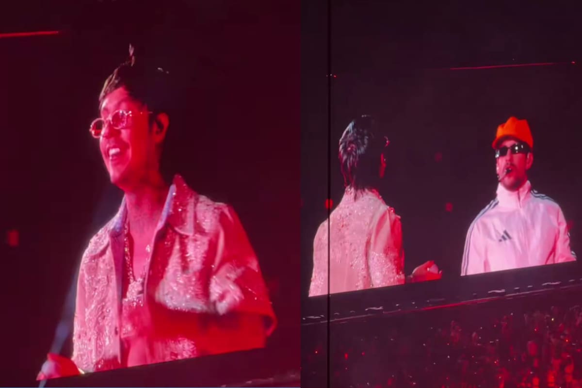 Natanael Cano y Bad Bunny interpretan juntos “Soy el Diablo (Remix)” en CDMX durante su gira (VIDEO)