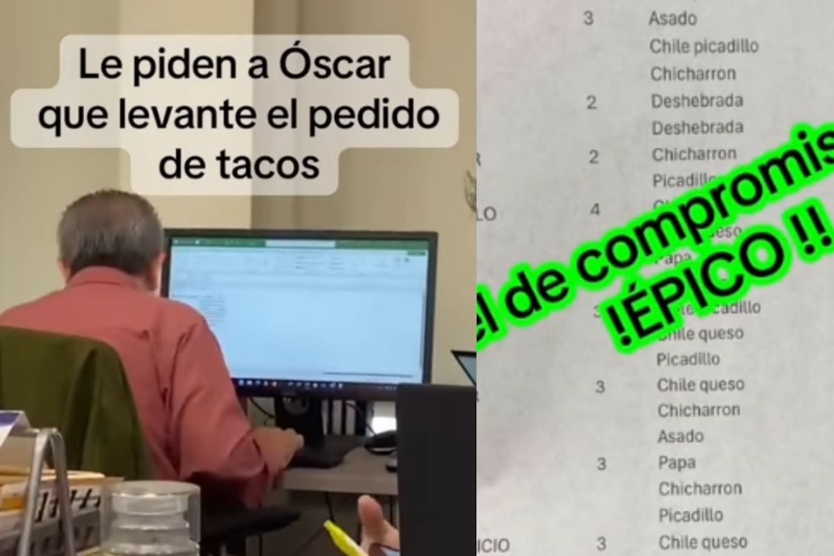 “Los godines no descansan ni para pedir comida”: hombre causa furor en su oficina al anotar las órdenes de tacos en un Excel