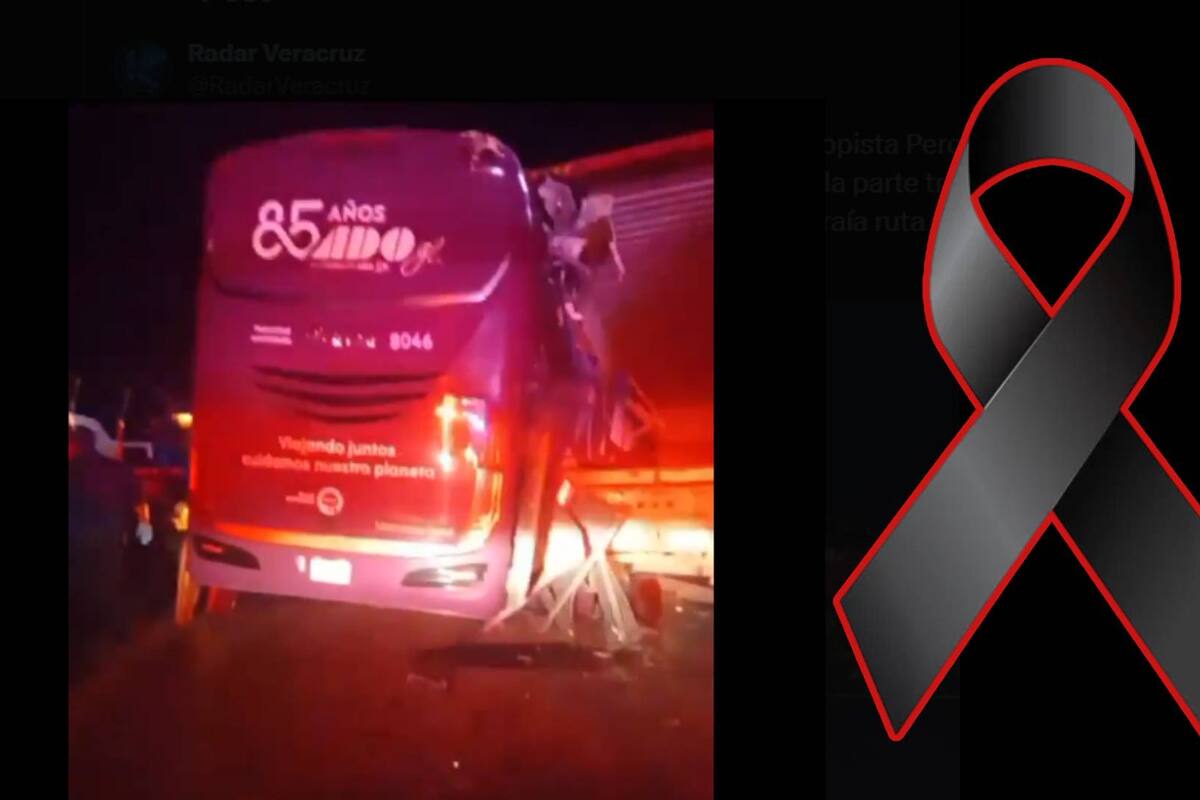 Trágico accidente en Veracruz: Un bebé entre los siete muertos y 17 heridos tras choque de autobús contra tráiler