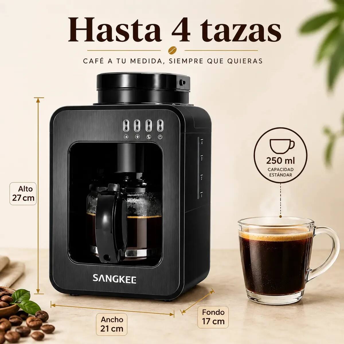 Cafetera automática con molino integrado | Mercado Libre
