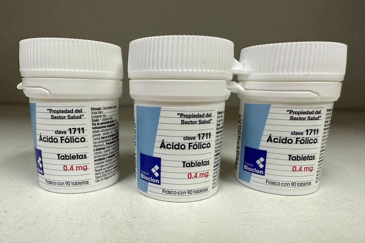 Secretaría de Salud recomienda tomar ácido fólico en el embarazo