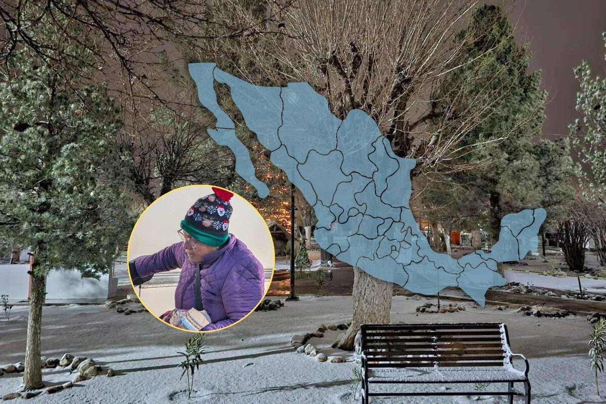 Conagua pronostica que el nuevo frente frío y su masa de aire polar dejarán heladas severas, caída de nieve y aguanieve, y fuertes lluvias en estos estados toda la semana