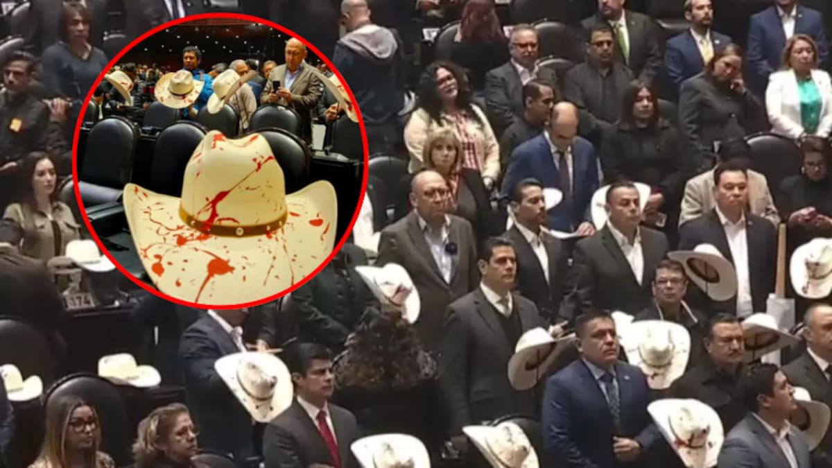 Diputados colocan sombreros “ensangrentados” en San Lázaro tras asesinato del alcalde de Uruapan: gritos de justicia y duelo nacional marcan la sesión