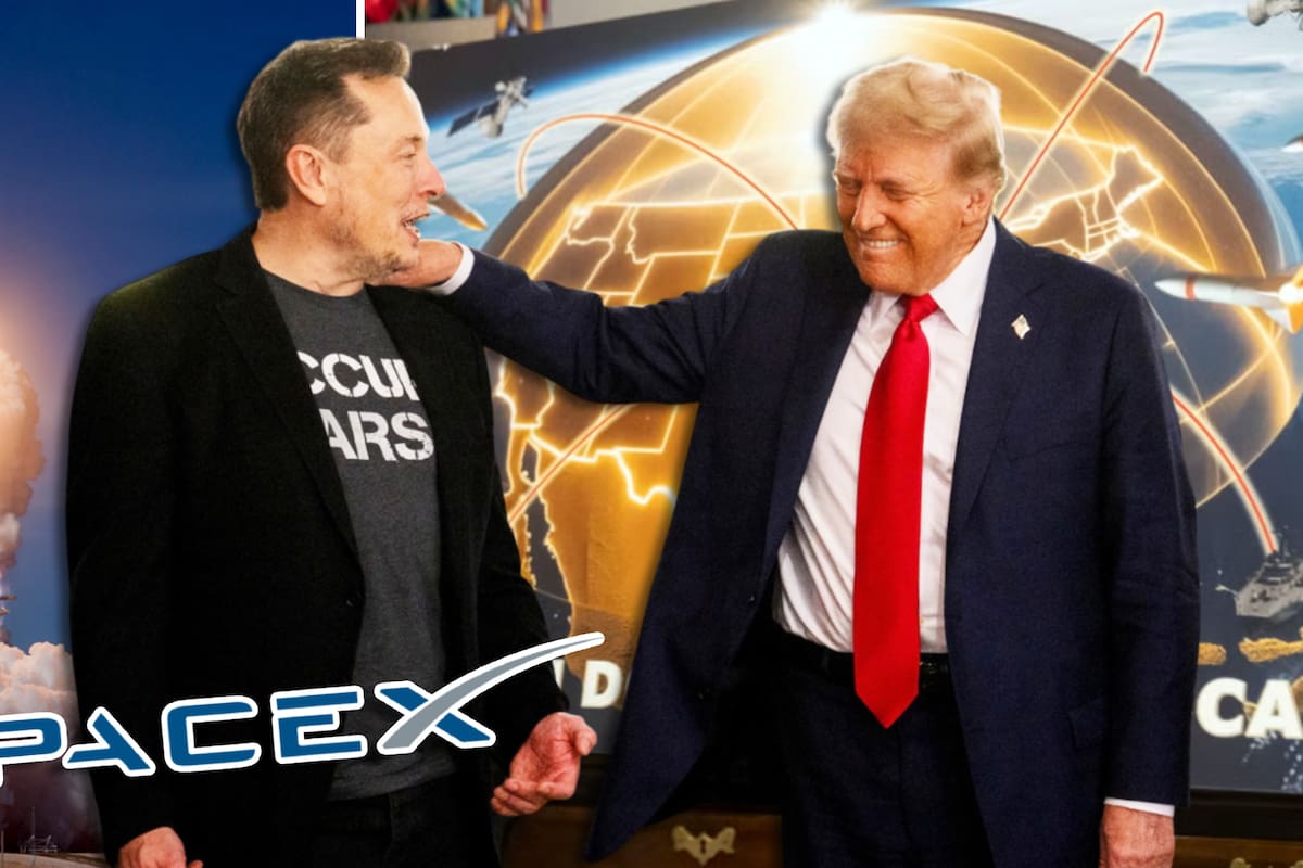 A pesar de su amistad con Donald Trump, Elon Musk negó que SpaceX construirá el “Domo Dorado” antimisiles sobre Estados Unidos