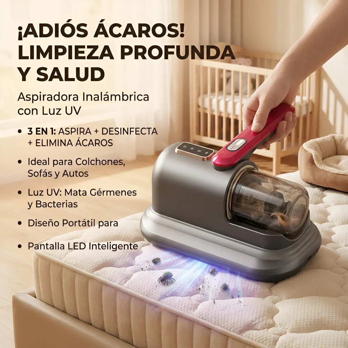 Aspiradora de colchones antiácaros | Mercado Libre