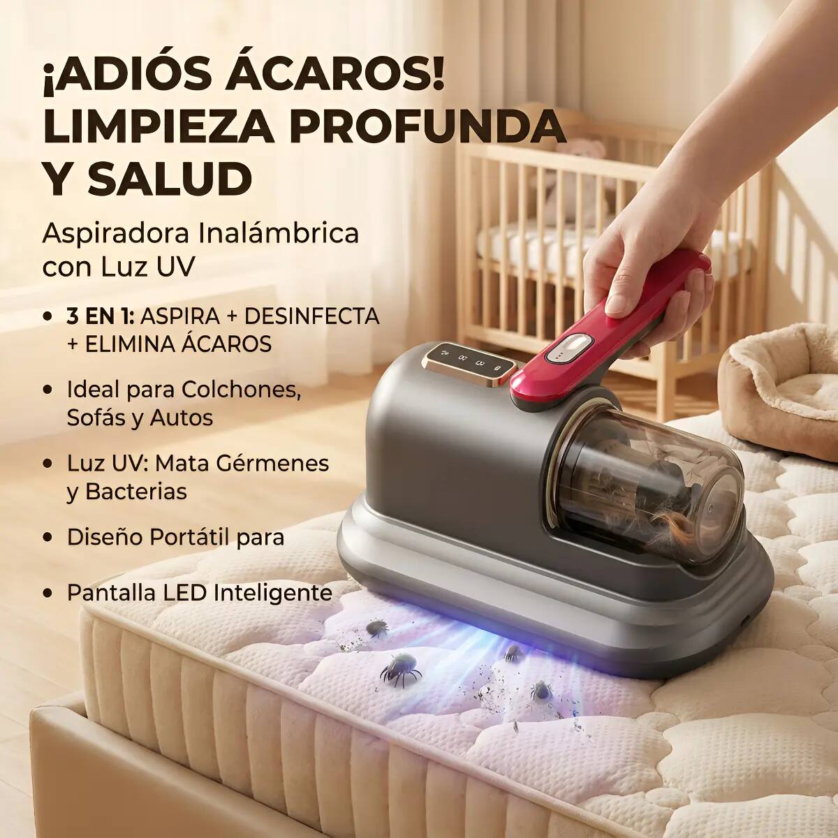Aspiradora de colchones antiácaros | Mercado Libre
