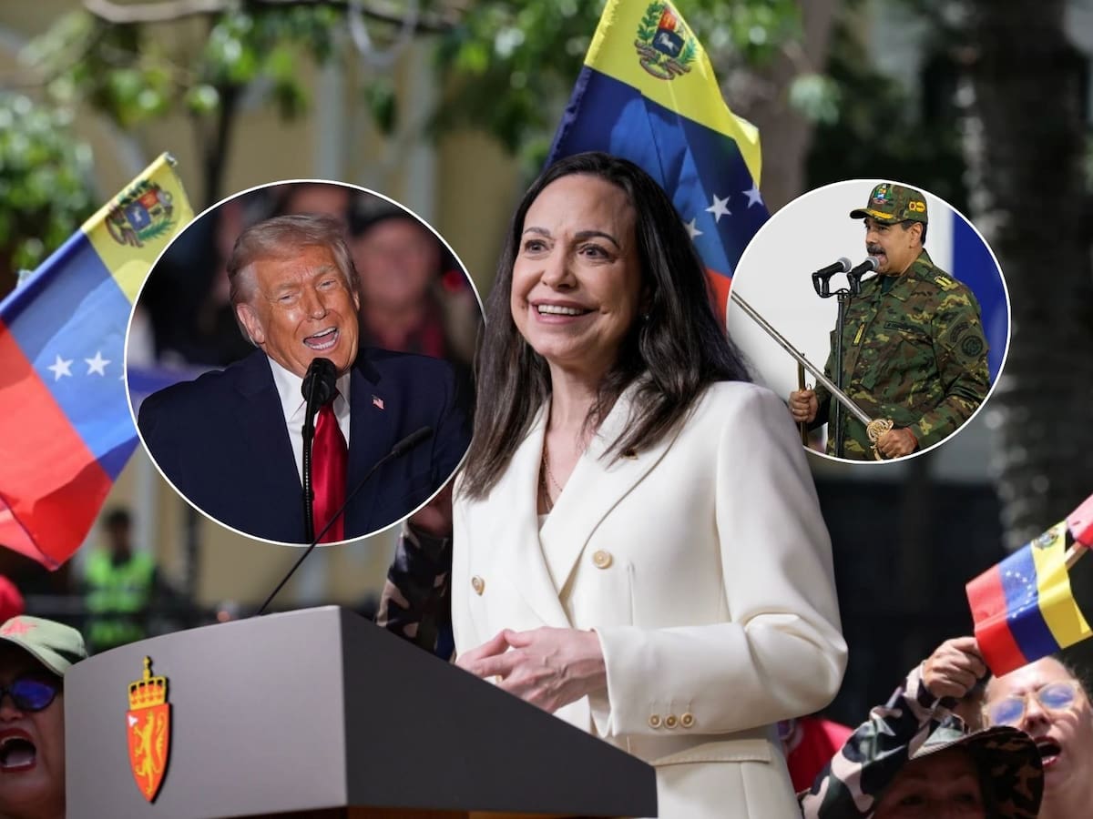 María Corina Machado agradeció a Trump por su intervención en Venezuela para la captura de Nicolás Maduro. | Crédito: AP/REUTERS
