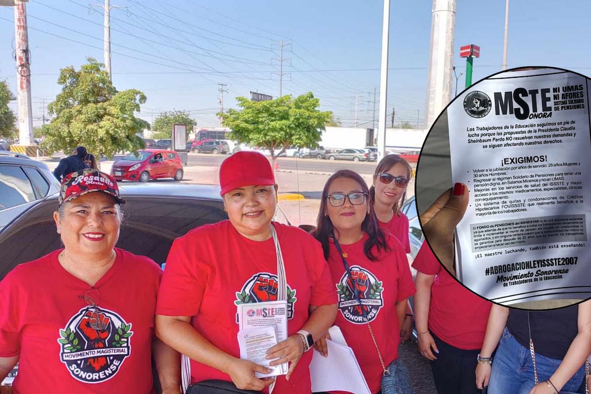 Volantean maestros federalizados para informar a la población sobre su movimiento