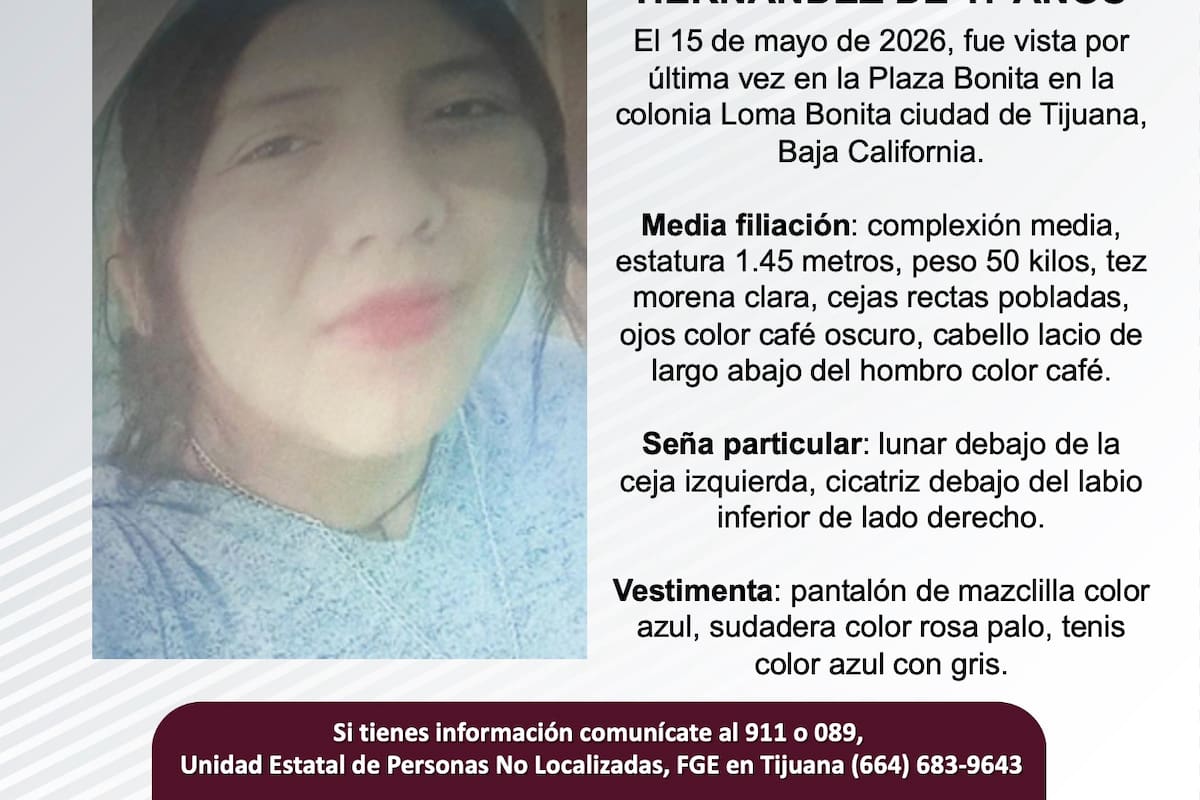 Se busca Yocelín Michel Díaz Hernández de 17 años