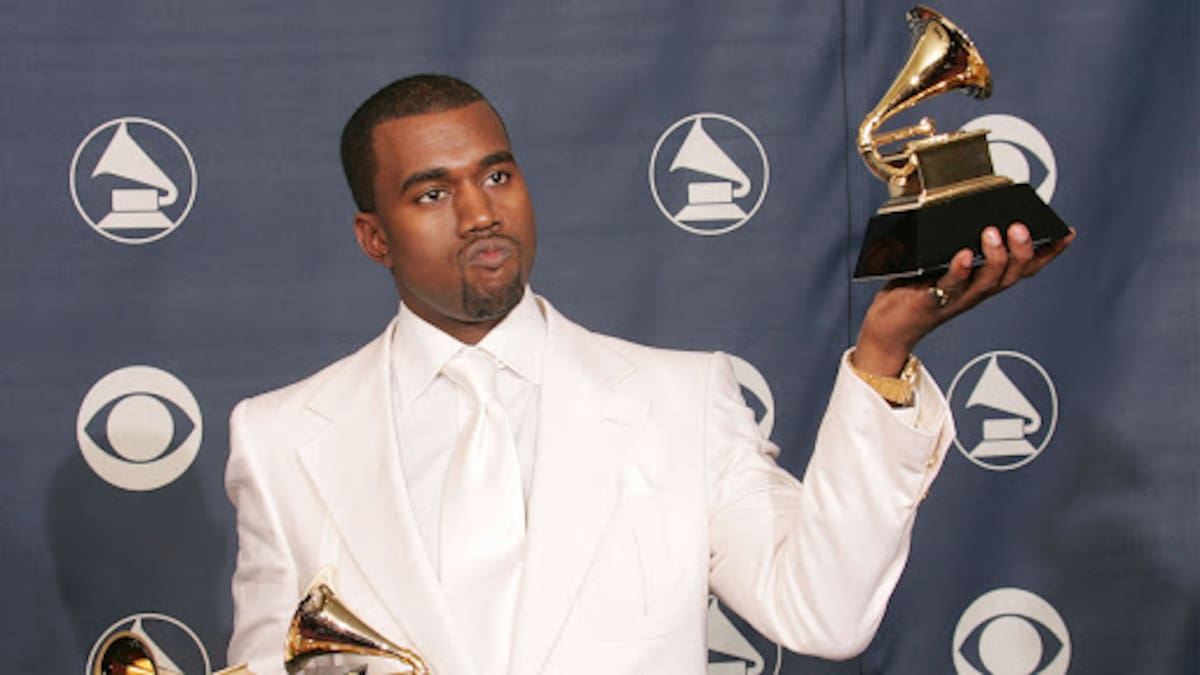 Kanye West. Uno de los raperos más premiados, con 24 Grammy en su carrera.