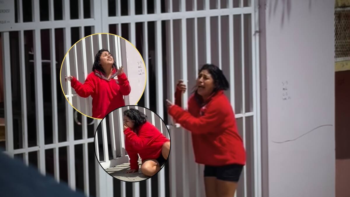 Filtran VIDEO del dramático momento en que una madre llora y se tira al suelo destrozada por dejar a su hijo en su primer día de kínder; la tachan de exagerada