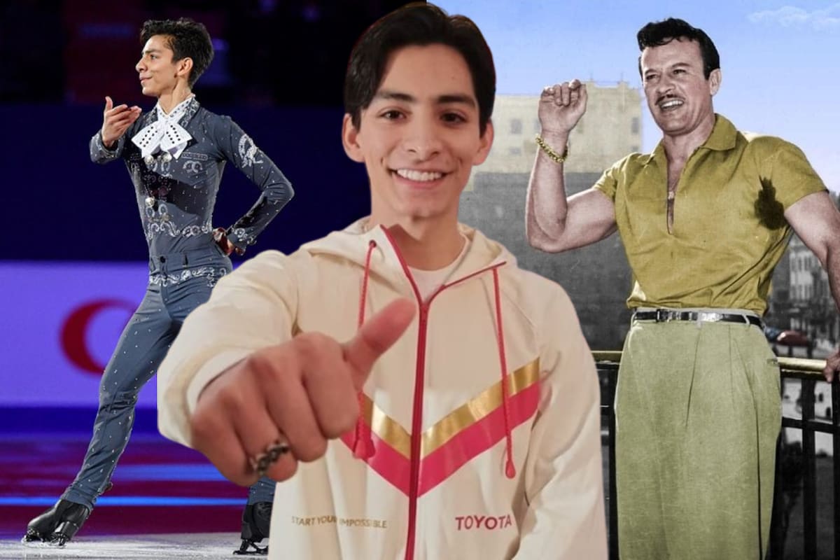 Donovan Carrillo “revive” a Pedro Infante sobre la pista de hielo