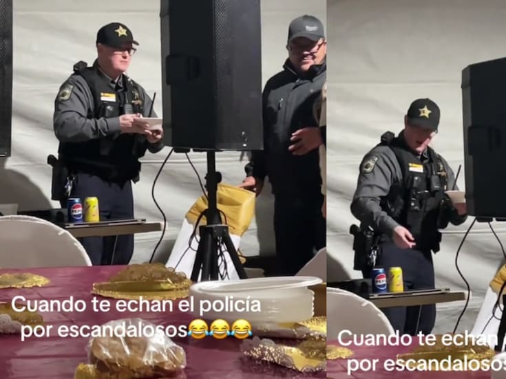 Estadounidenses llaman a la policía por fiesta mexicana, pero el oficial termina degustando la comida y conviviendo en el ambiente