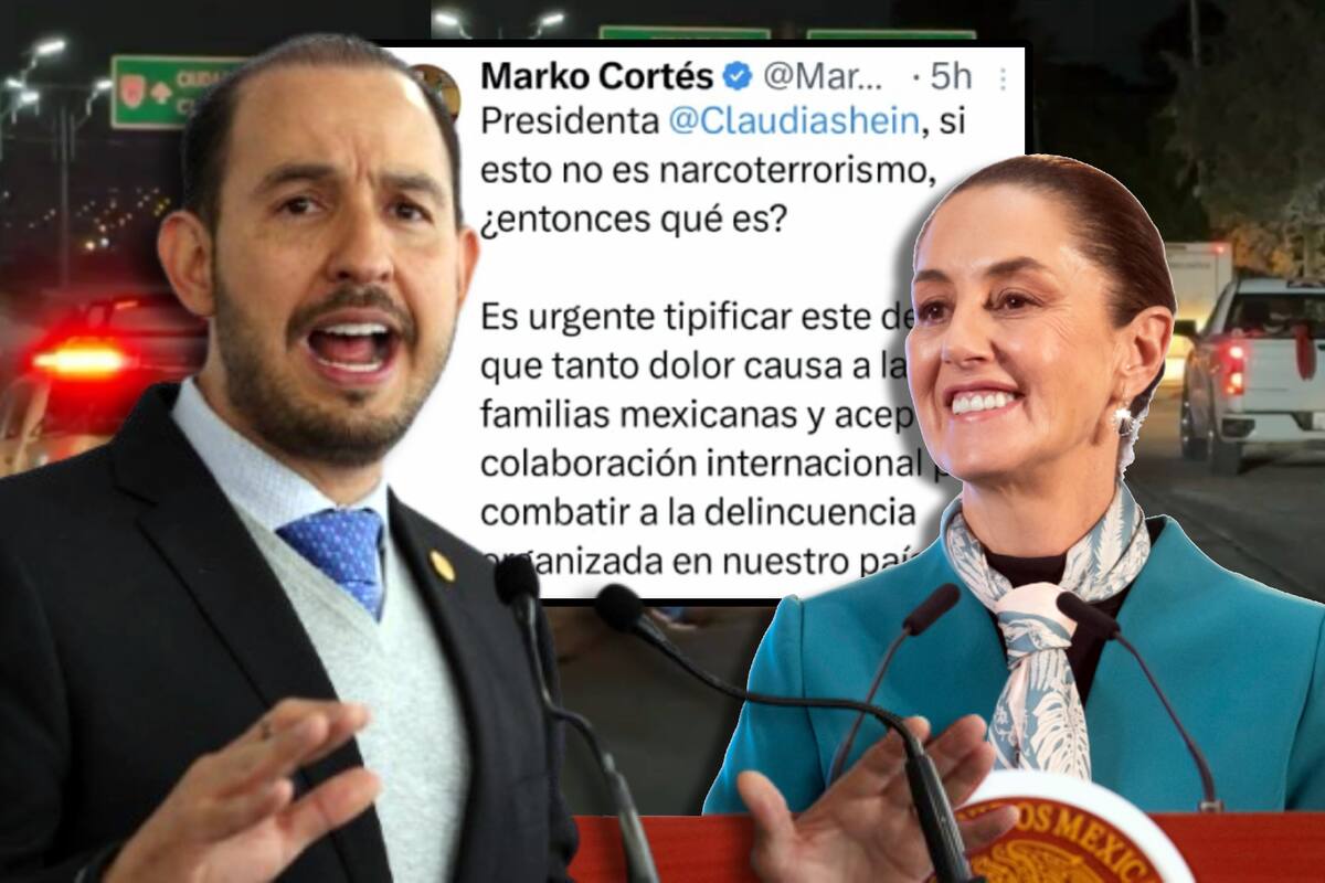 “Si no es narcoterrorismo, ¿qué es?”: Marko Cortés cuestiona postura de Sheinbaum ante nueva masacre en Guerrero