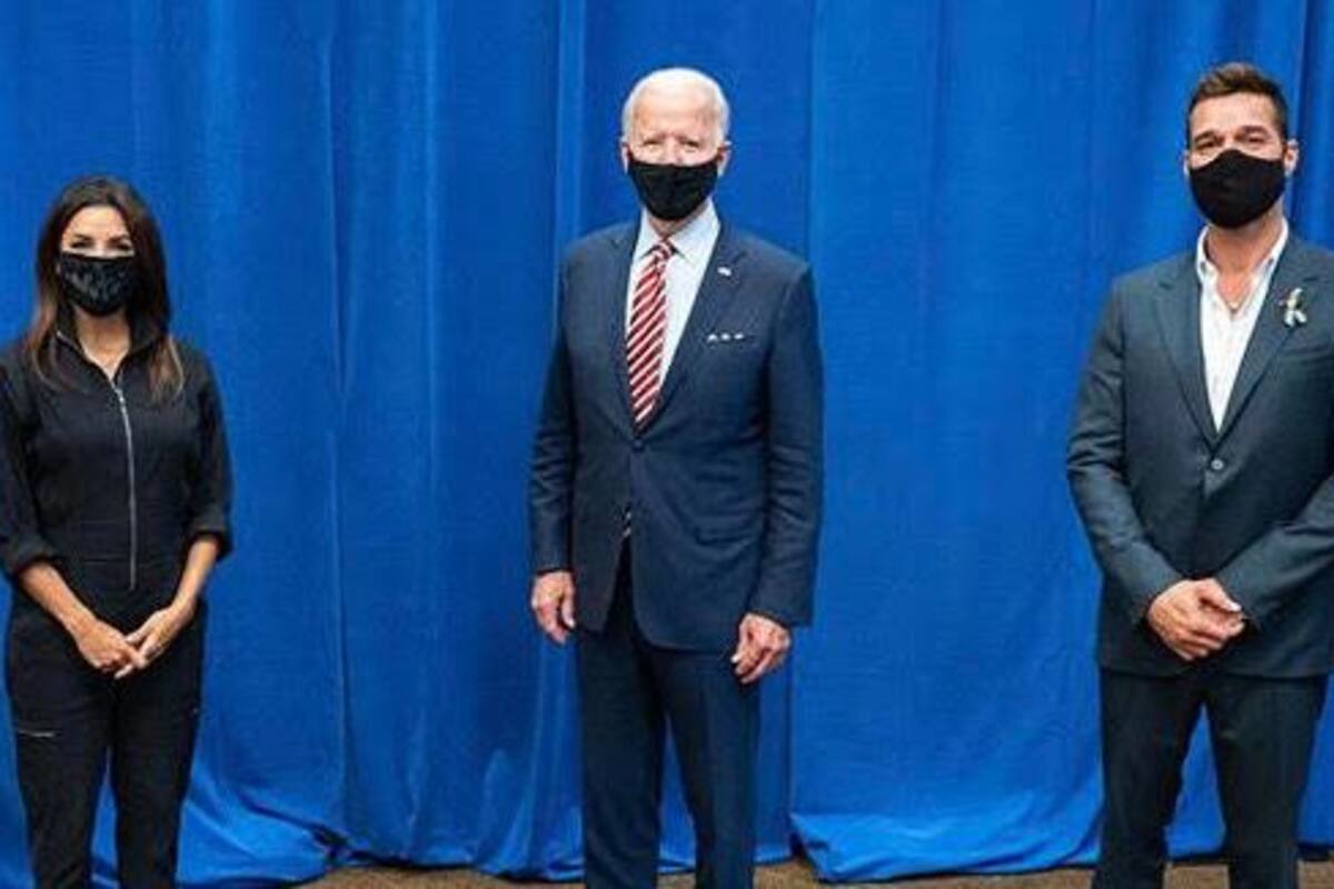 Celebran latinos famosos triunfo de Joe Biden