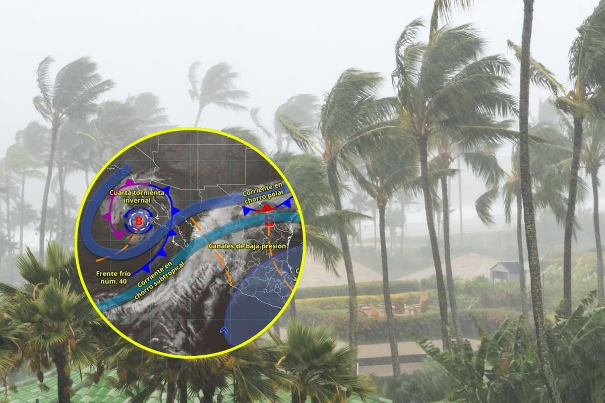 SMN advierte lluvias fuertes, viento con rachas intensas, frío con heladas y posible nieve en zonas montañosas este 9 de marzo en México
