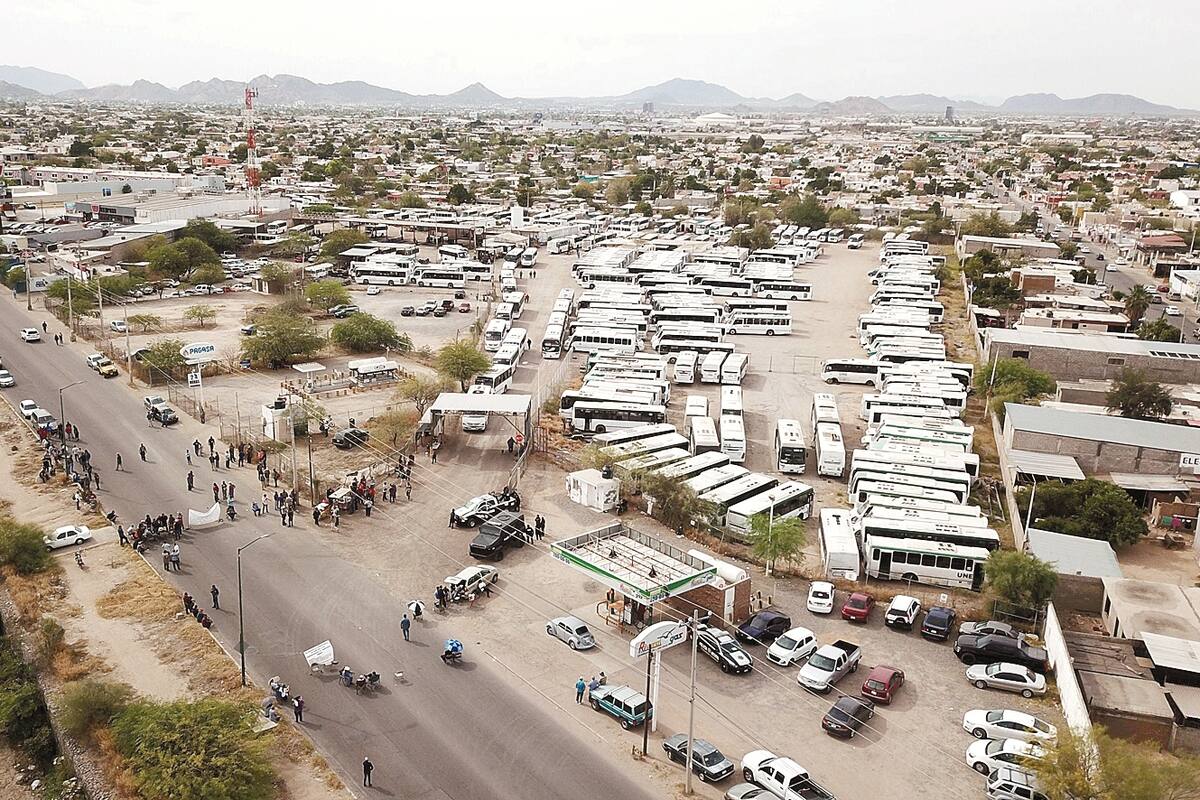 Dejan sin servicio de transporte a 300 mil personas en Hermosillo