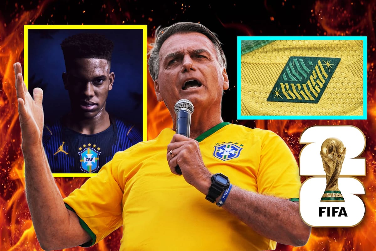 ¿Por qué dicen en Brasil que la camiseta amarilla de la Selección está ‘secuestrada’ por la extrema derecha y que la nueva camiseta azul marca Jordan está ‘maldita’ por el diablo? Además surge la polémica con Nike que intenta obligar a los brasileños a utilizar el término “Brasa”