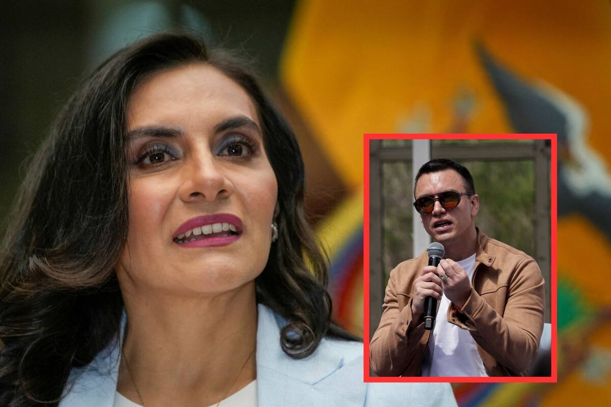 Vicepresidenta electa de Ecuador alerta sobre un “golpe de Estado” de Daniel Noboa “en las próximas horas”