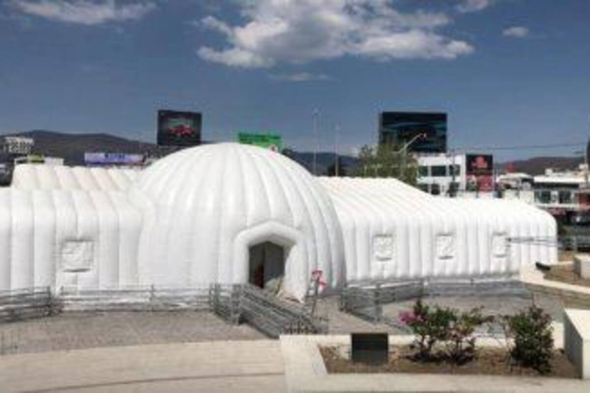 En Hidalgo, México instalan un "Hospital Inflable" para hacerle frente a la pandemia del COVID-19