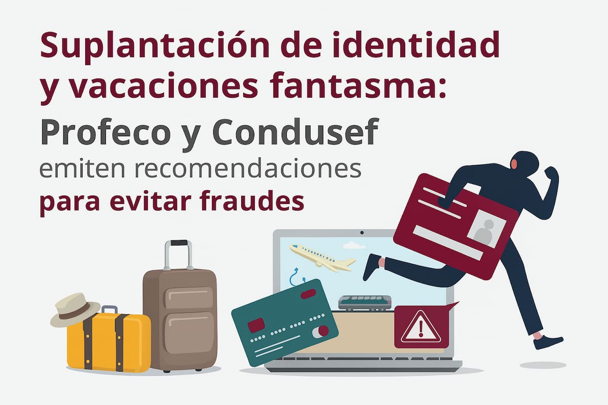 Fraudes de vacaciones fantasma y robo de identidad: se unen Profeco y Condusef para alertar sobre estafas en internet