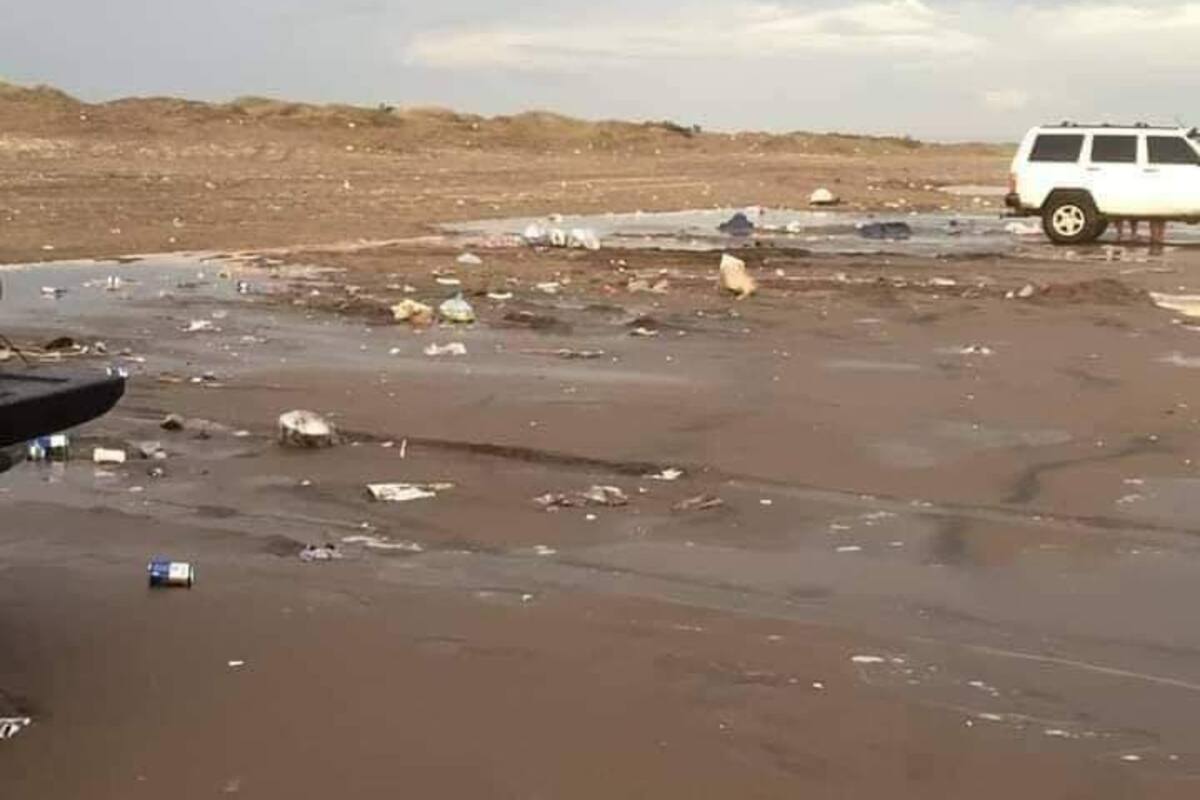 Visitantes dejan "cochinero" en playas de Bácum; llaman a cuidar espacios naturales