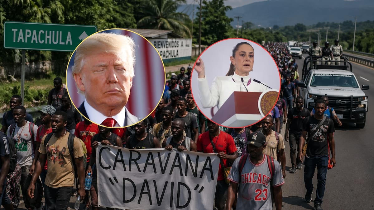 Caravana migrante salió de Tapachula con miles de haitianos que abandonaron la frontera sur por falta de trabajo y que ahora buscan llegar a ciudades grandes de México para empezar una nueva vida, tras ver a EEUU como un destino “imposible”