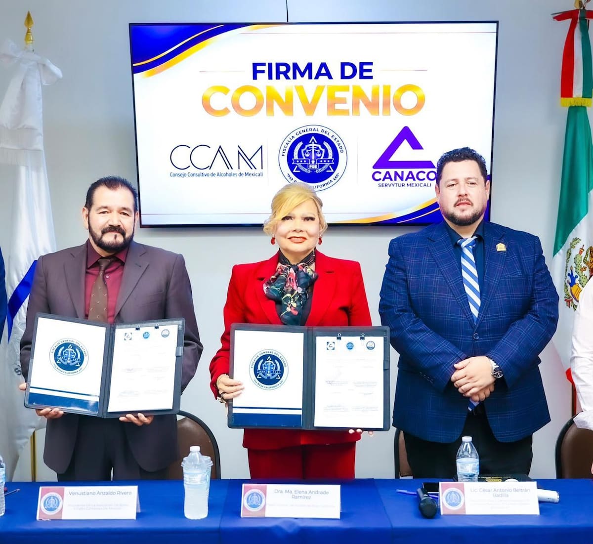La fiscal general de Baja California, Ma. Elena Andrade Ramírez, informó que al menos 20 bares y cantinas de Mexicali se han sumado voluntariamente al programa para enlazar sus cámaras de videovigilancia con el C5. Foto: Javier Gallegos / Cortesía