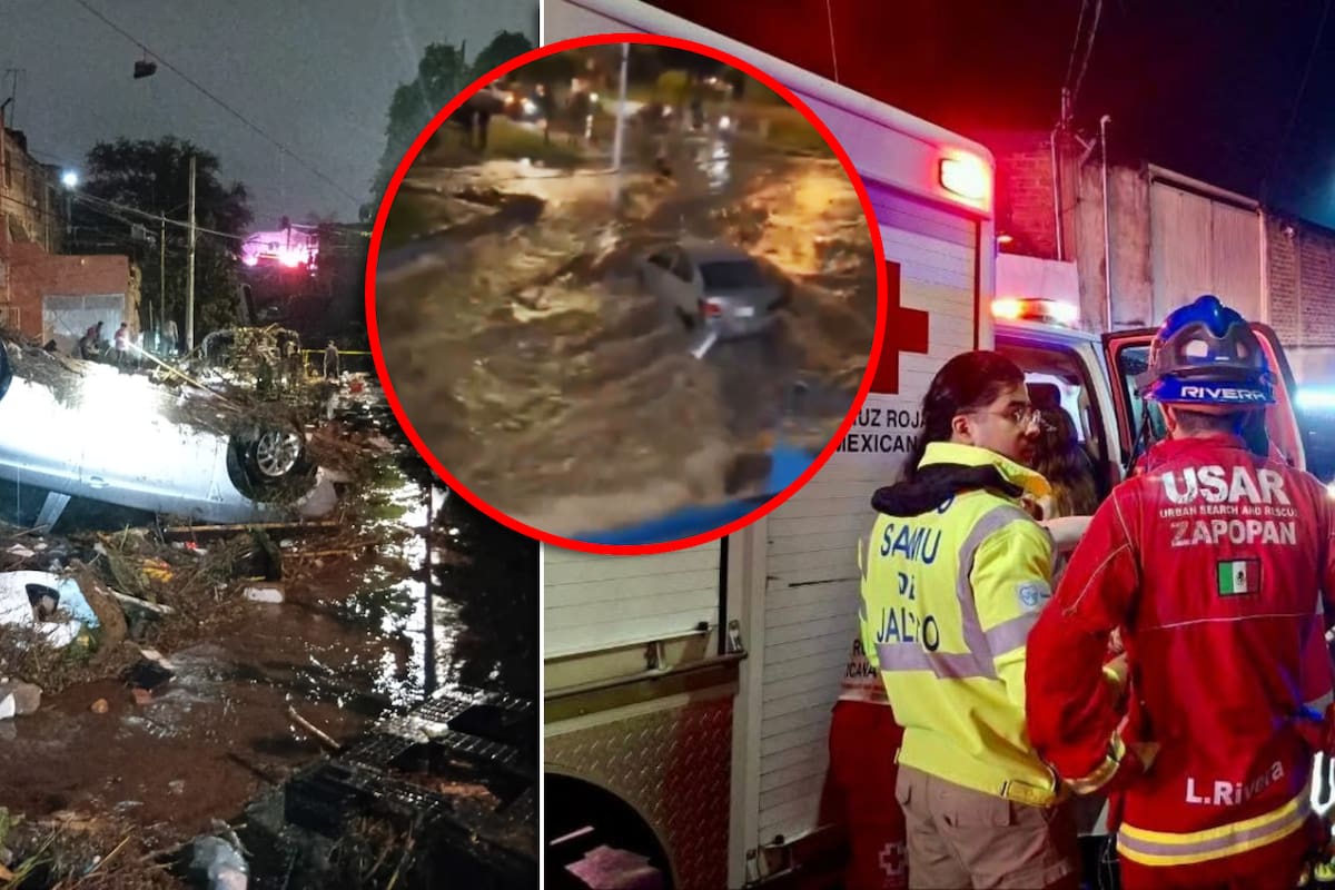 Muere una bebé de tres meses al colapsar una barda durante tormenta en Zapopan; (VIDEOS) Así quedaron las calles de La Martinica después de las inundaciones