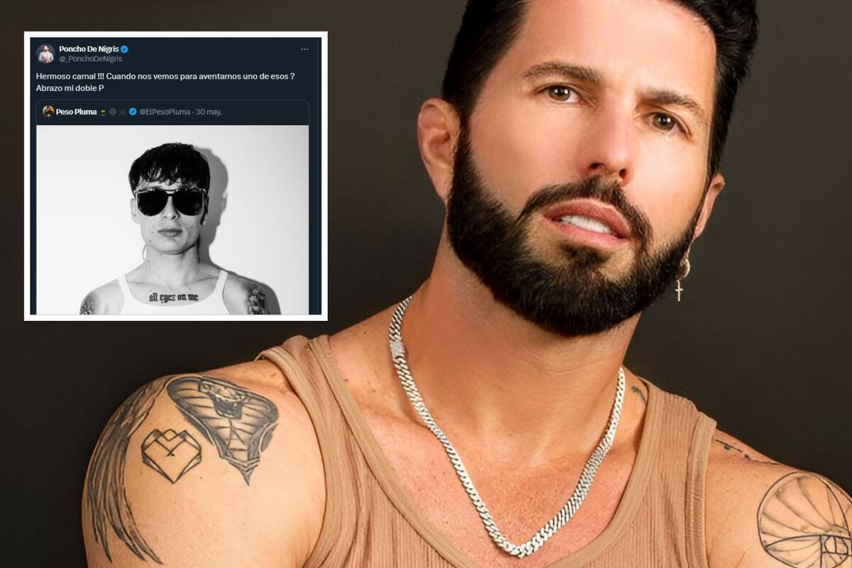 Poncho de Nigris envía mensaje a cuenta falsa de Peso Pluma y desata burlas en redes