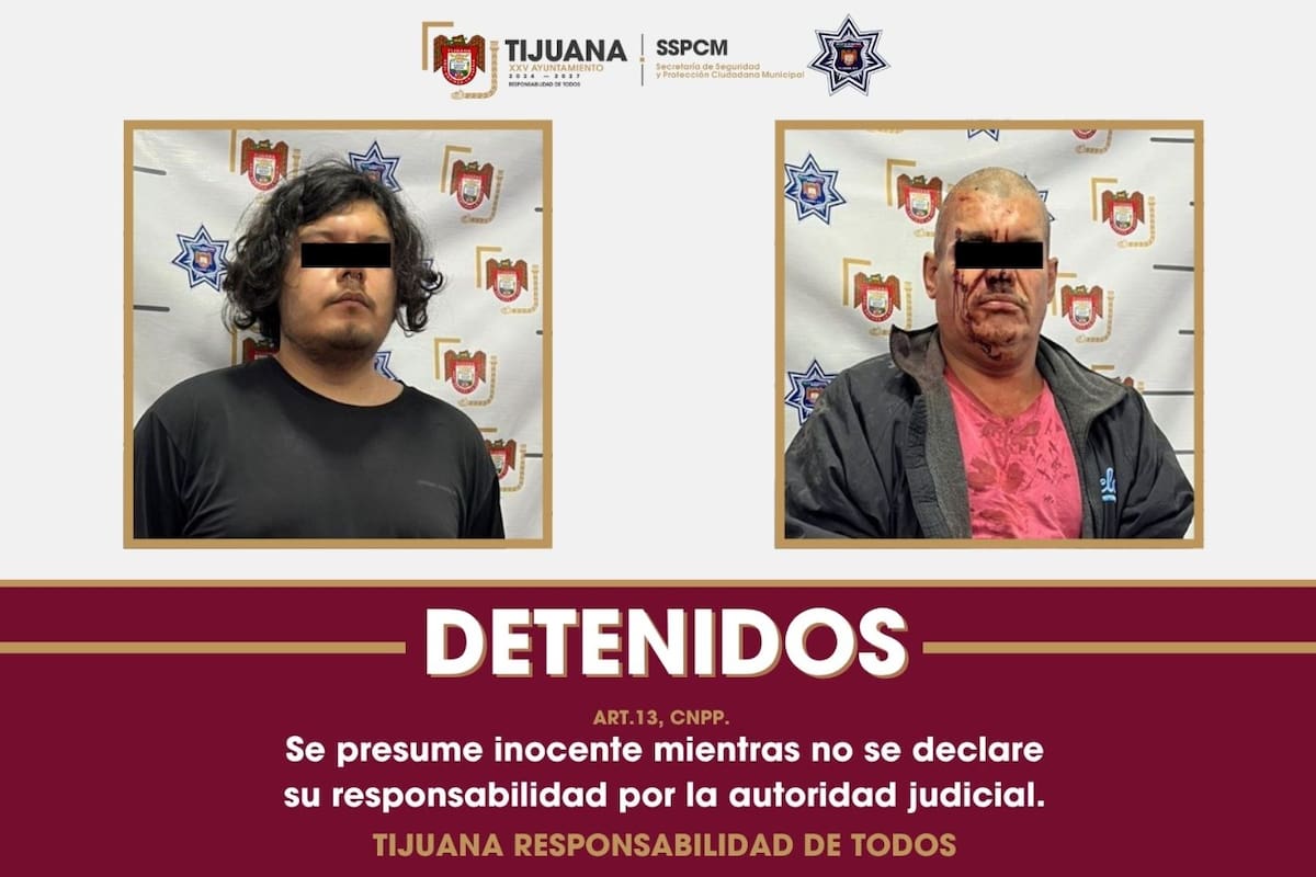 Detienen a dos hombres señalados de agresión con arma blanca