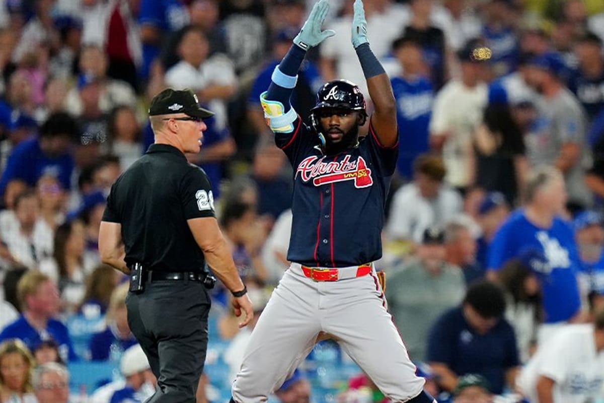 Braves le pega a Dodgers en Los Ángeles y empata la Serie Divisional con Michael Harris II como figura