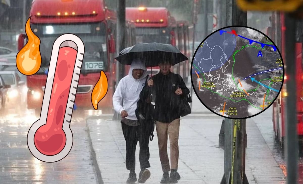 Lluvias intensas y calor extremo marcarán el clima en México este 24 de junio; Guerrero y Oaxaca, los estados con mayor riesgo