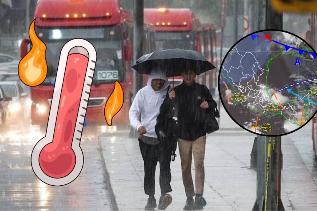 Lluvias intensas y calor extremo marcarán el clima en México este 24 de junio; Guerrero y Oaxaca, los estados con mayor riesgo