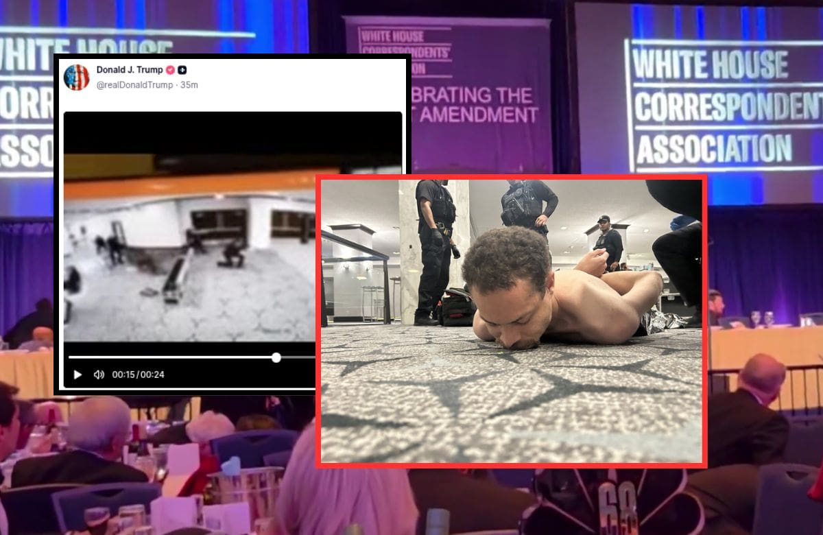 Un hombre de 30 años, originario de California, fue detenido la noche del sábado después de abrir fuego en la Cena de Corresponsales en la Casa Blanca. | Crédito: Donald J. Trump (Truth Social)