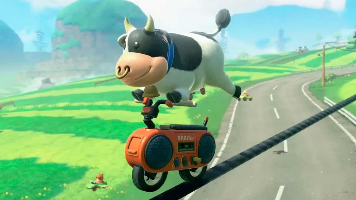 Exigen rediseño de la vaquita de Mario Kart World.