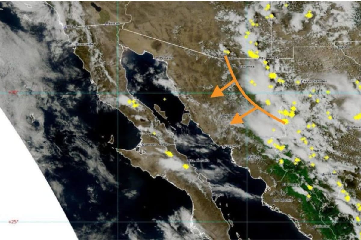 Línea de tormentas con lluvias intensas y posible granizo afectará varios municipios de Sonora este domingo