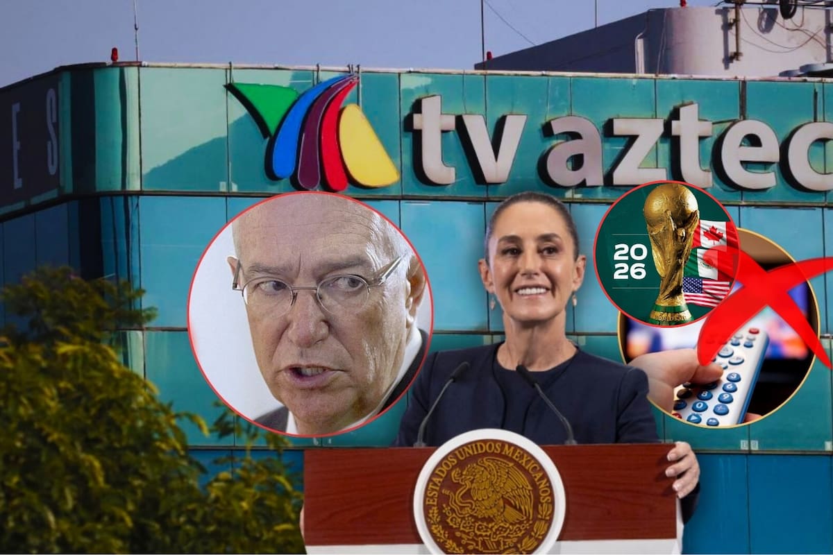 Mientras TV Azteca, de Ricardo Salinas Pliego, corre riesgo de quedarse fuera del Mundial 2026, Claudia Sheinbaum se “burla” de su bajo rating, de su intento de ganar audiencia “diciendo mentiras” y recuerda su deuda con el SAT
