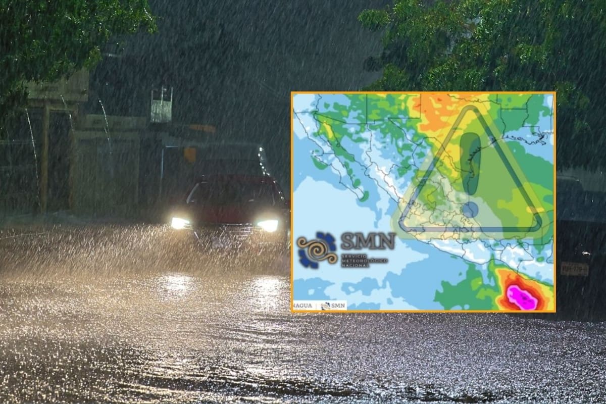 SMN alerta por temporal de lluvias que ‘golpeará’ varios estados de México del 7 al 10 de junio mientras una zona de baja presión podría convertirse en el ciclón tropical ‘Amanda’ frente a Guerrero