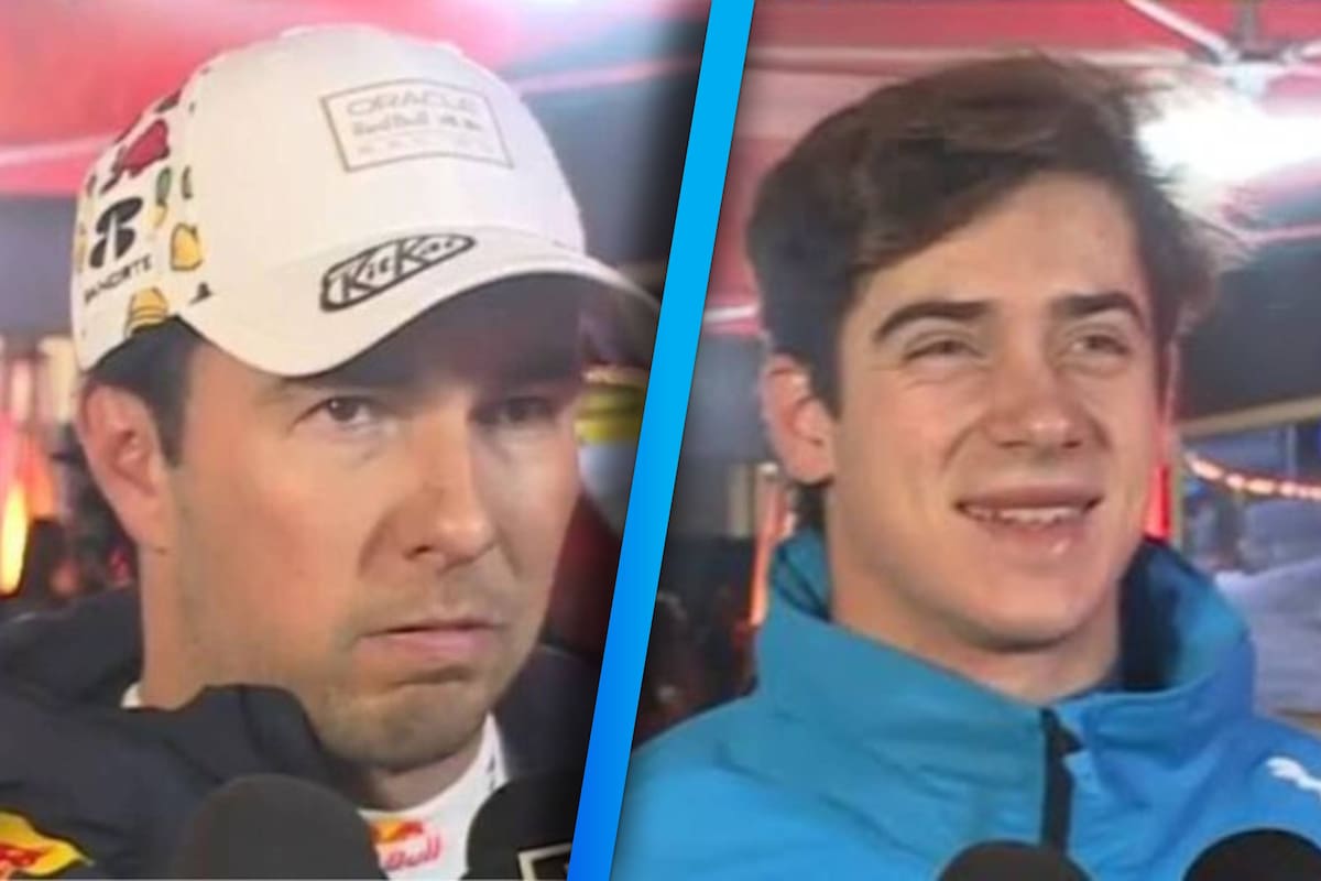 ‘Checo’ Pérez se queja y Colapinto bromea por olor a marihuana en el GP de Las Vegas