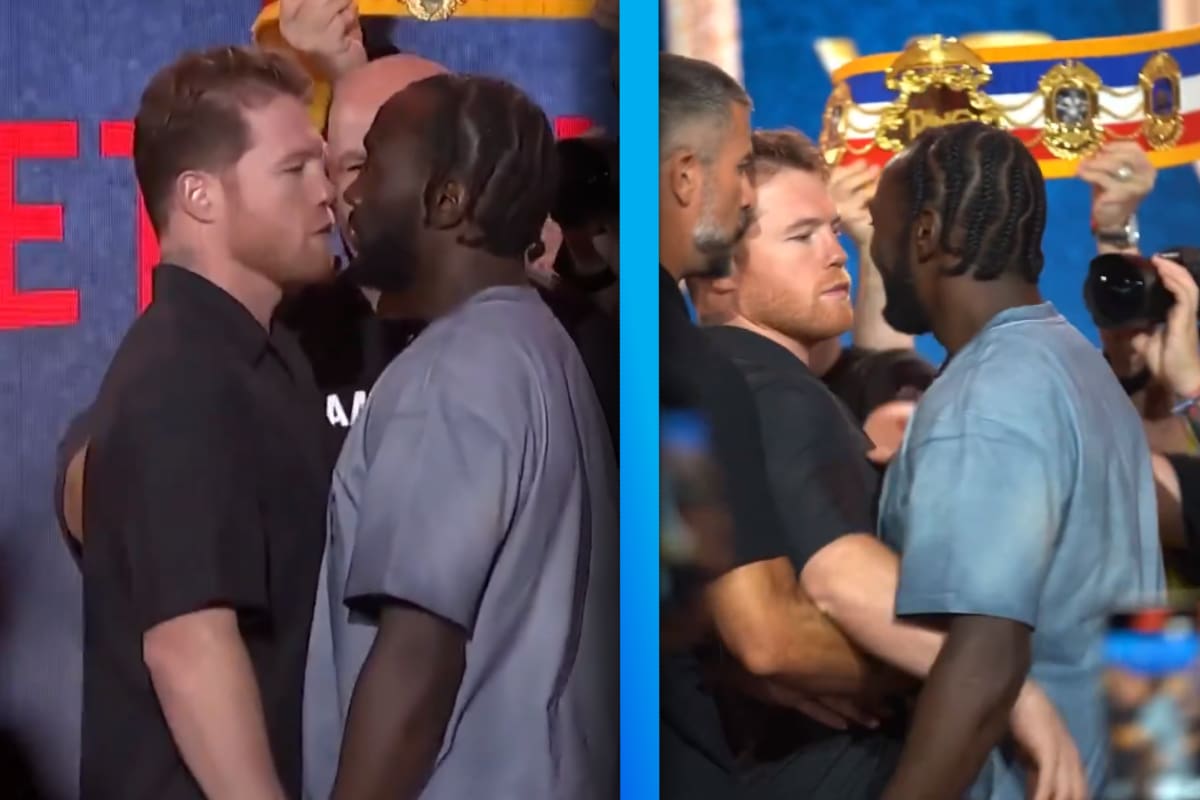 VIDEO: Canelo y Crawford protagonizan intenso careo y casi llegan a los golpes