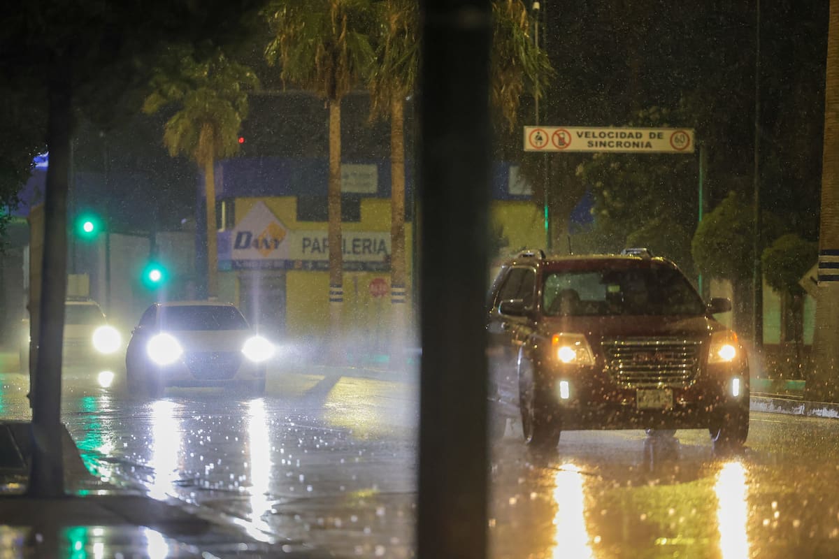 Fotografía de archivo de lluvia en Hermosillo. | Crédito: Gerardo D. Gonsález
