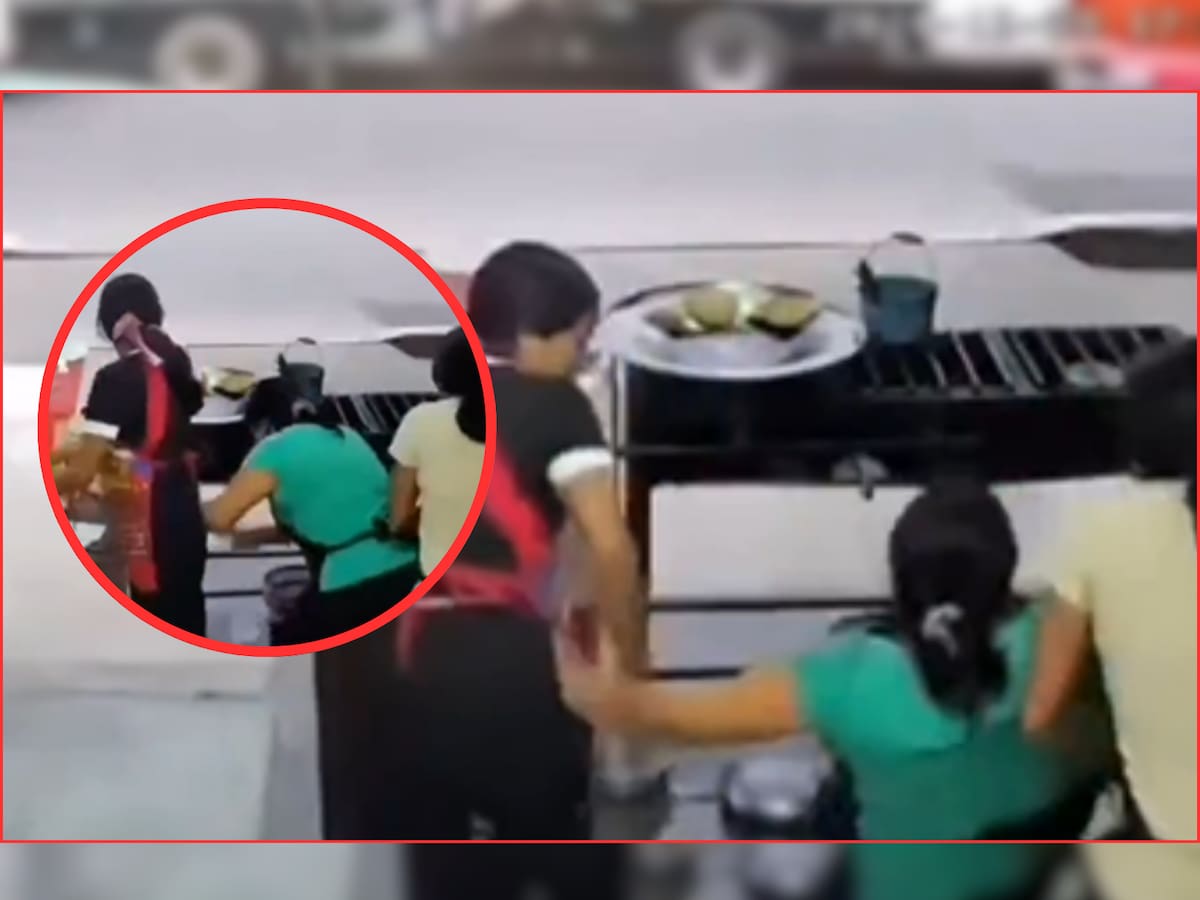 Clienta lanza sartén con aceite caliente a empleada de una fonda en Xalapa, Veracruz (Captura de pantalla)