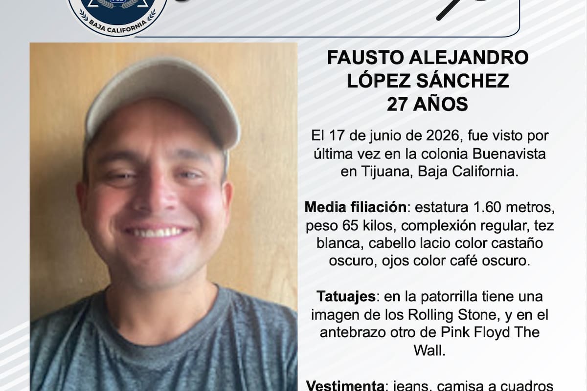Se busca Fausto Alejandro López Sánchez de 27 años de edad