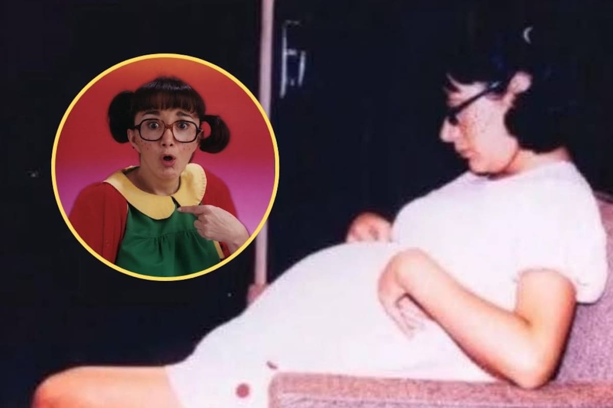 Así lucía María Antonieta de las Nieves embarazada, mientras interpretaba a La Chilindrina en “El Chavo del 8″